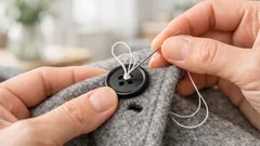 Sy fast en knapp utan knut: knepet som gör att den sitter på första försöket