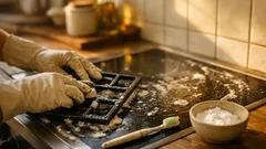 Så får du spisgaller rena med bikarbonat och allrengöring på en timme