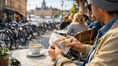 Vik vaxpapperet till en triangelficka på 10 sekunder – ät munk utan kladd
