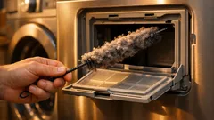 Tvättmaskin med torkfunktion torkar långsamt? Så rensar du luddet som sitter gömt