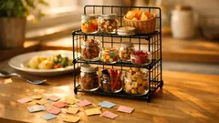 Bygg en snackbutik hemma: godisstation av trådnät som minskar småätandet