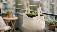 Så gör du en ekopåse till en hängande kruka på balkongen