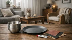 Gör ett lyxigt sidobord av rostfria skålar och en tallrik – budgethack som ser dyrt ut