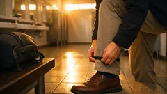 Tricket som håller byxbenen borta från toalettgolvet på 10 sekunder