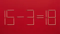 För att ekvationen ska bli korrekt räcker det att flytta bara en tändsticka: en hjärngåta för genier