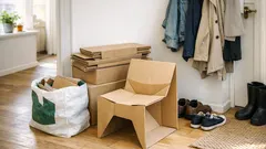 Gör en nödstol av en kartong på 5 minuter – perfekt när gästerna blir fler än stolarna